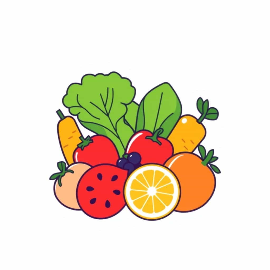 Fresh Fruits And Vegetables Appetizer