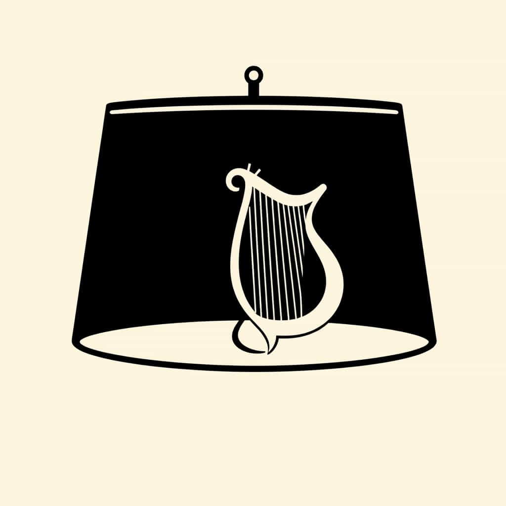Harp And Finial In Lamp Shade