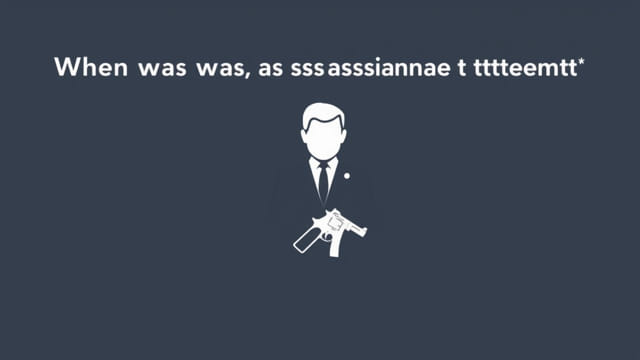 When Was Reagan Assassination Attempt